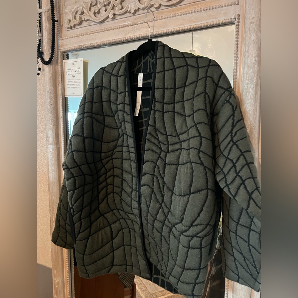 Lululemon Insulated jacquard cardigan - Army green green/black